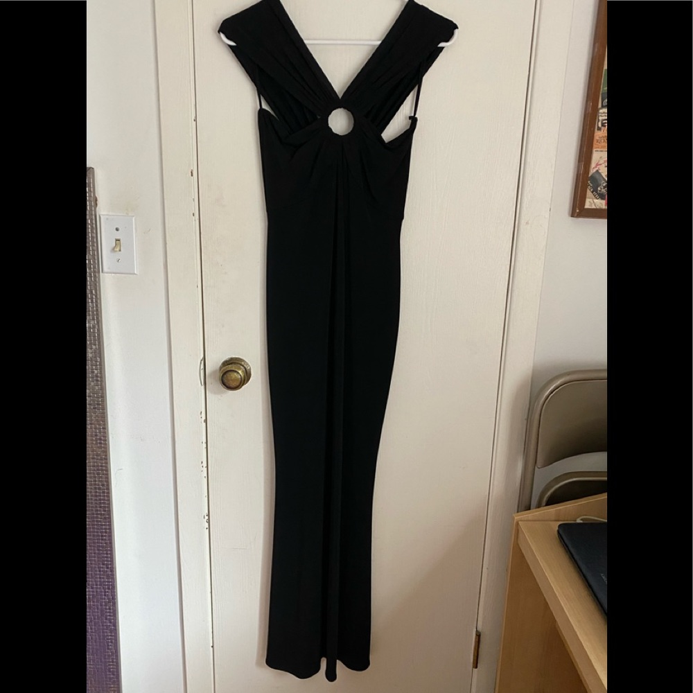 An’ge size 1 long black beautiful dress